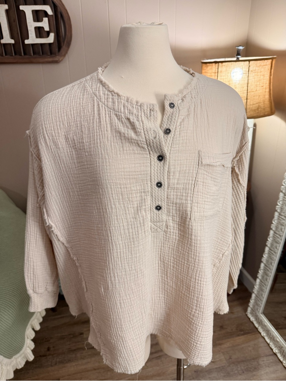 Zenana • Gauze Cotton Oversized Blouse